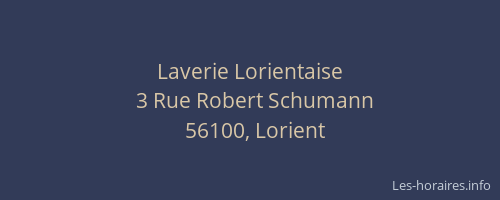 Laverie Lorientaise