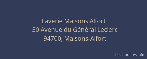 Laverie Maisons Alfort