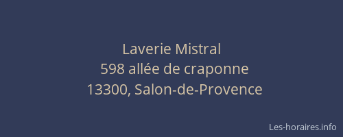 Laverie Mistral