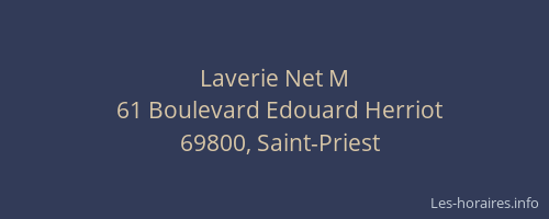Laverie Net M