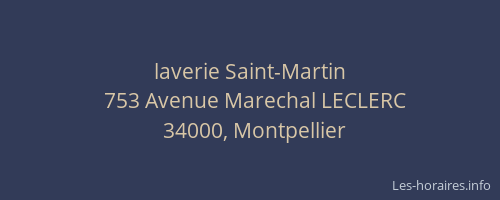 laverie Saint-Martin