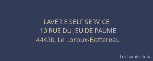 LAVERIE SELF SERVICE