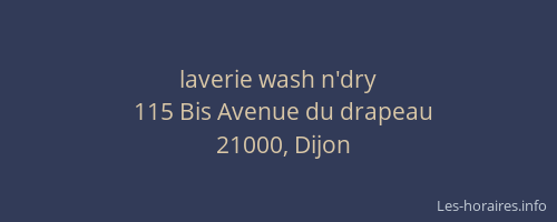 laverie wash n'dry