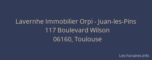 Lavernhe Immobilier Orpi - Juan-les-Pins