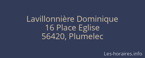 Lavillonnière Dominique