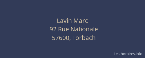 Lavin Marc