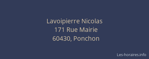 Lavoipierre Nicolas