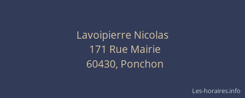 Lavoipierre Nicolas