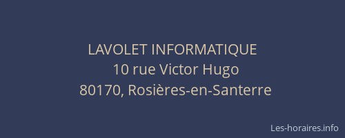 LAVOLET INFORMATIQUE
