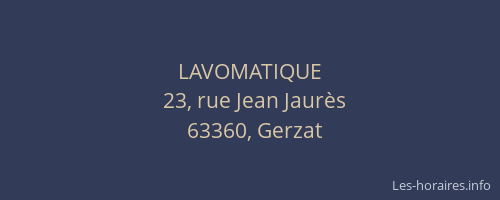 LAVOMATIQUE