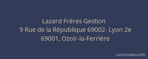 Lazard Frères Gestion