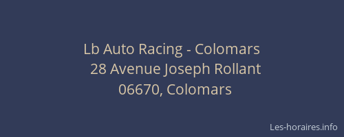 Lb Auto Racing - Colomars
