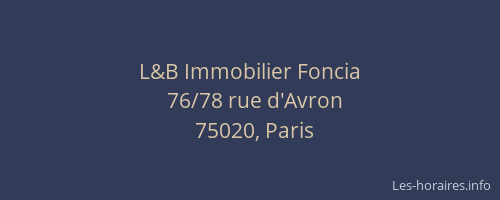 L&B Immobilier Foncia