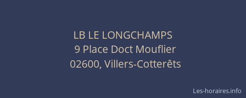 LB LE LONGCHAMPS