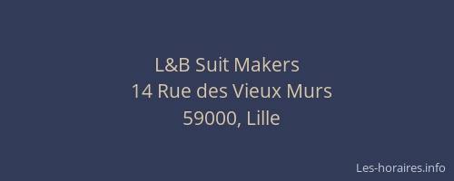 L&B Suit Makers