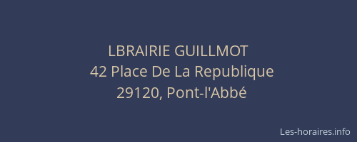 LBRAIRIE GUILLMOT