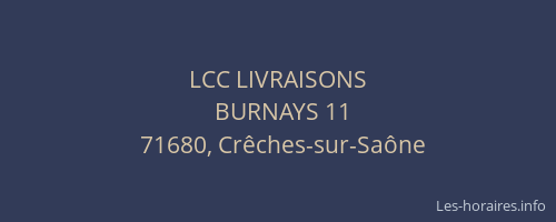 LCC LIVRAISONS