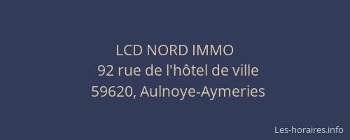 LCD NORD IMMO