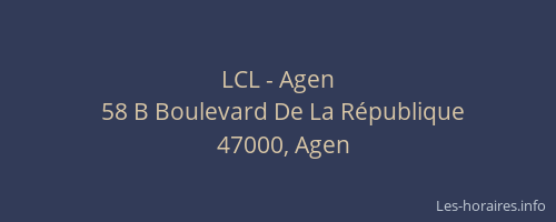 LCL - Agen