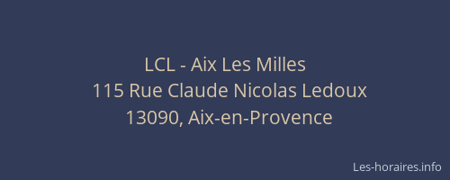 LCL - Aix Les Milles