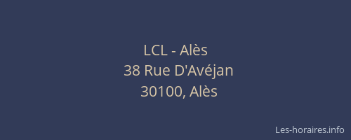 LCL - Al&egrave;s