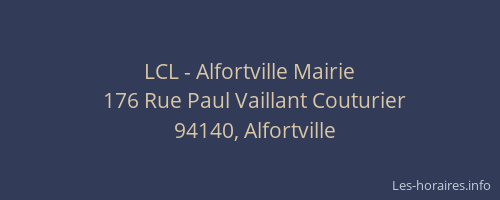 LCL - Alfortville Mairie