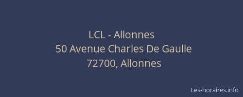 LCL - Allonnes