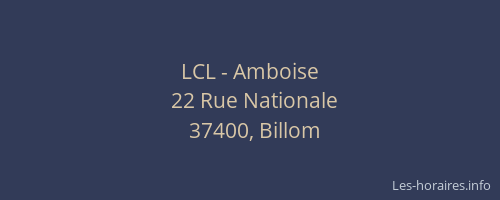 LCL - Amboise