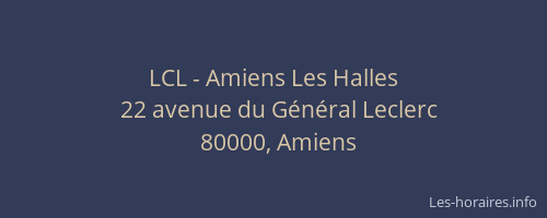 LCL - Amiens Les Halles