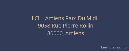 LCL - Amiens Parc Du Midi