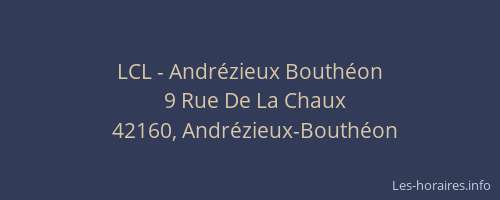 LCL - Andrézieux Bouthéon