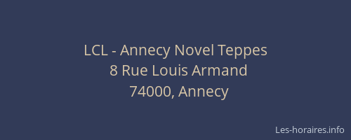 LCL - Annecy Novel Teppes