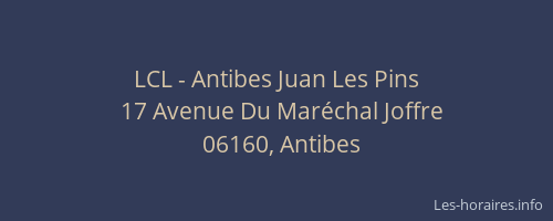 LCL - Antibes Juan Les Pins