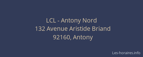 LCL - Antony Nord