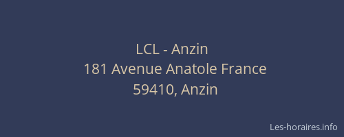 LCL - Anzin
