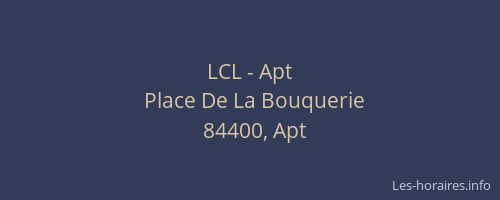LCL - Apt