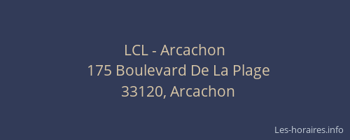LCL - Arcachon