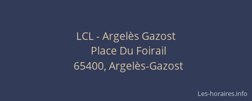 LCL - Argelès Gazost