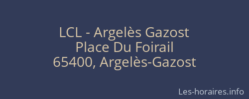 LCL - Argelès Gazost