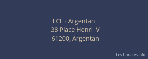 LCL - Argentan