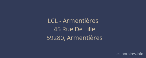 LCL - Armentières