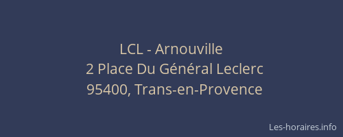 LCL - Arnouville