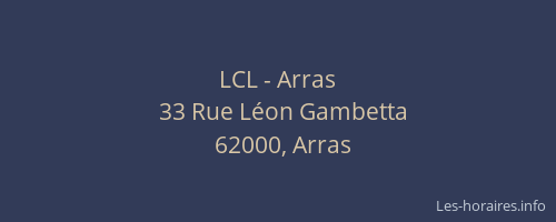 LCL - Arras