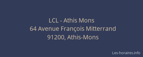 LCL - Athis Mons