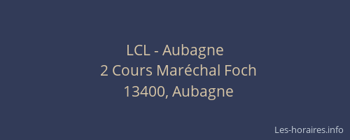 LCL - Aubagne
