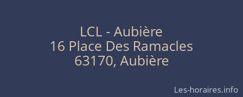 LCL - Aubière