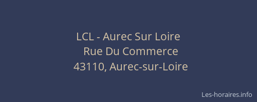 LCL - Aurec Sur Loire