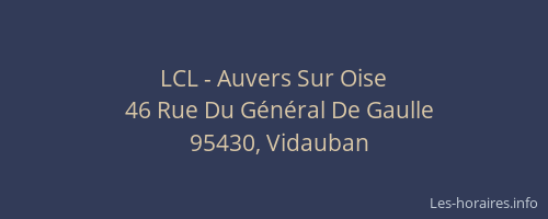 LCL - Auvers Sur Oise