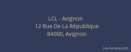 LCL - Avignon