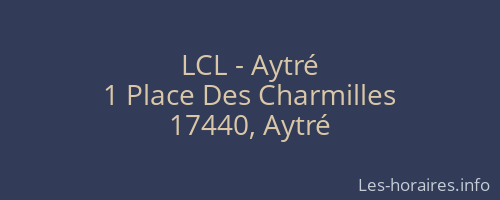 LCL - Aytré